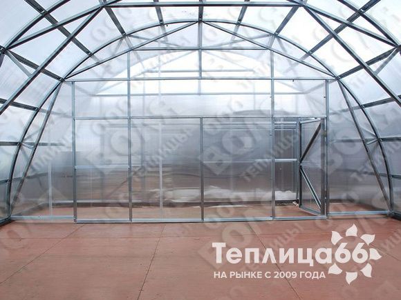 Теплица Фермер-7,5 промышленная длиной от 4,2 м., под сотовый поликарбонат (разборная)